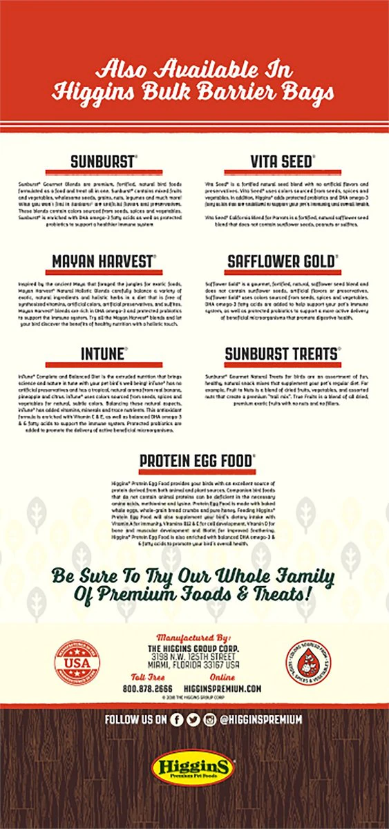 Higgins Vita Seed Bird Food