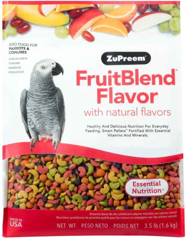 ZuPreem FruitBlend Flavor with Natural Flavors Daily Bird Food